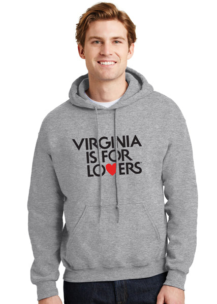 Virginia is For Lovers Grey Hoodie - Dusty's Country Store