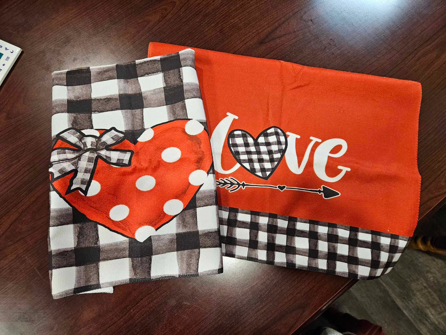 2-Pack "Valentine" Kitchen Dish Towels - Dusty's Country Store