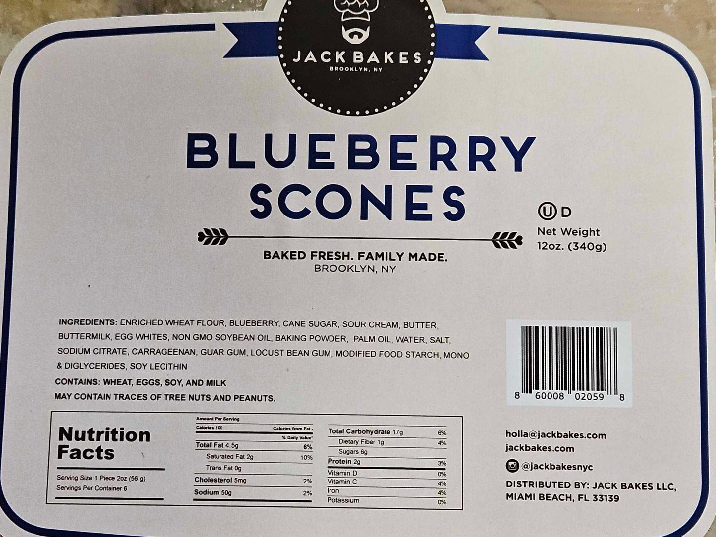 Jack Bakes, LLC Scones - Dusty's Country Store