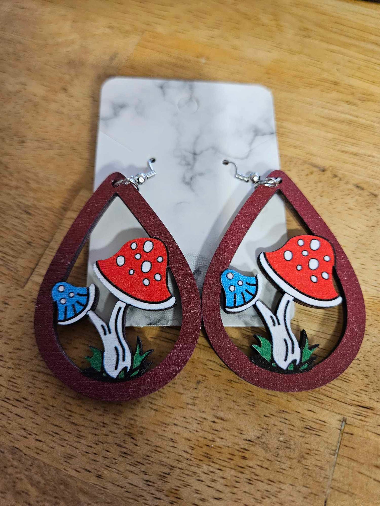 Retro Bohemian Style Wooden Earrings - Dusty's Country Store