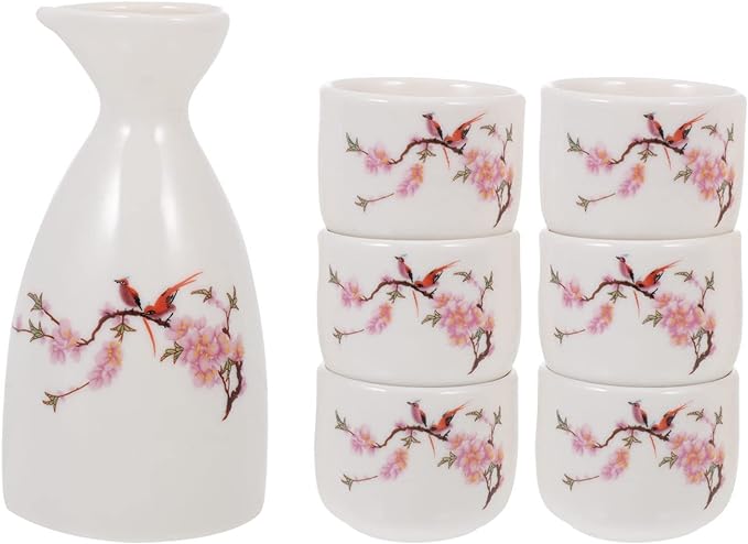 Ceramic Sake Set and Cups - Dusty's Country Store