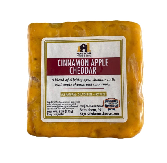 Keystone Farms Cheese Cinnamon Apple Cheddar 8 OZ - Dusty's Country Store