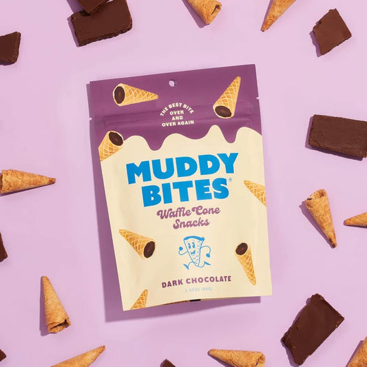 Muddy Bites Cones Dark Chocolate 2.33 oz - Dusty's Country Store