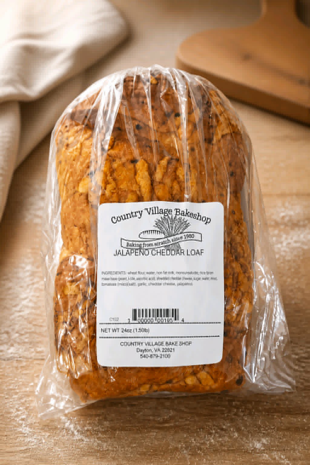 Jalapeno Cheddar Sourdough Loaf - Dusty's Country Store