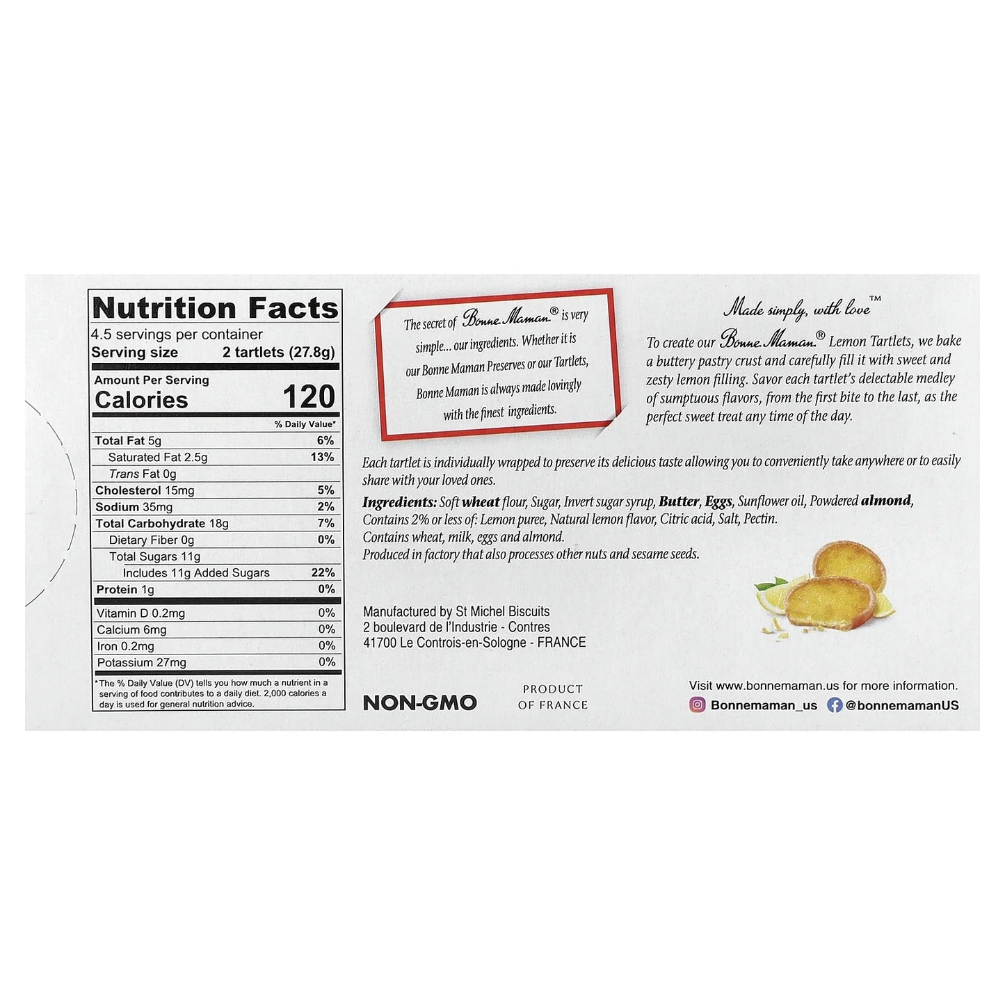 Bonne Maman Lemon Tartlets - Dusty's Country Store