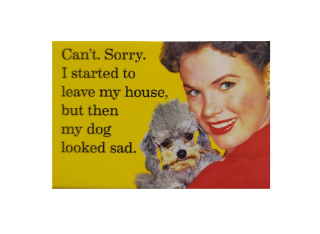 I started to leave my house but then my dog looked sad - Dusty's Country Store