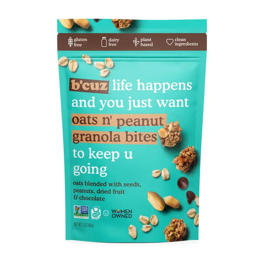 B'Cuz Oats N' Peanut Granola Bites 3oz