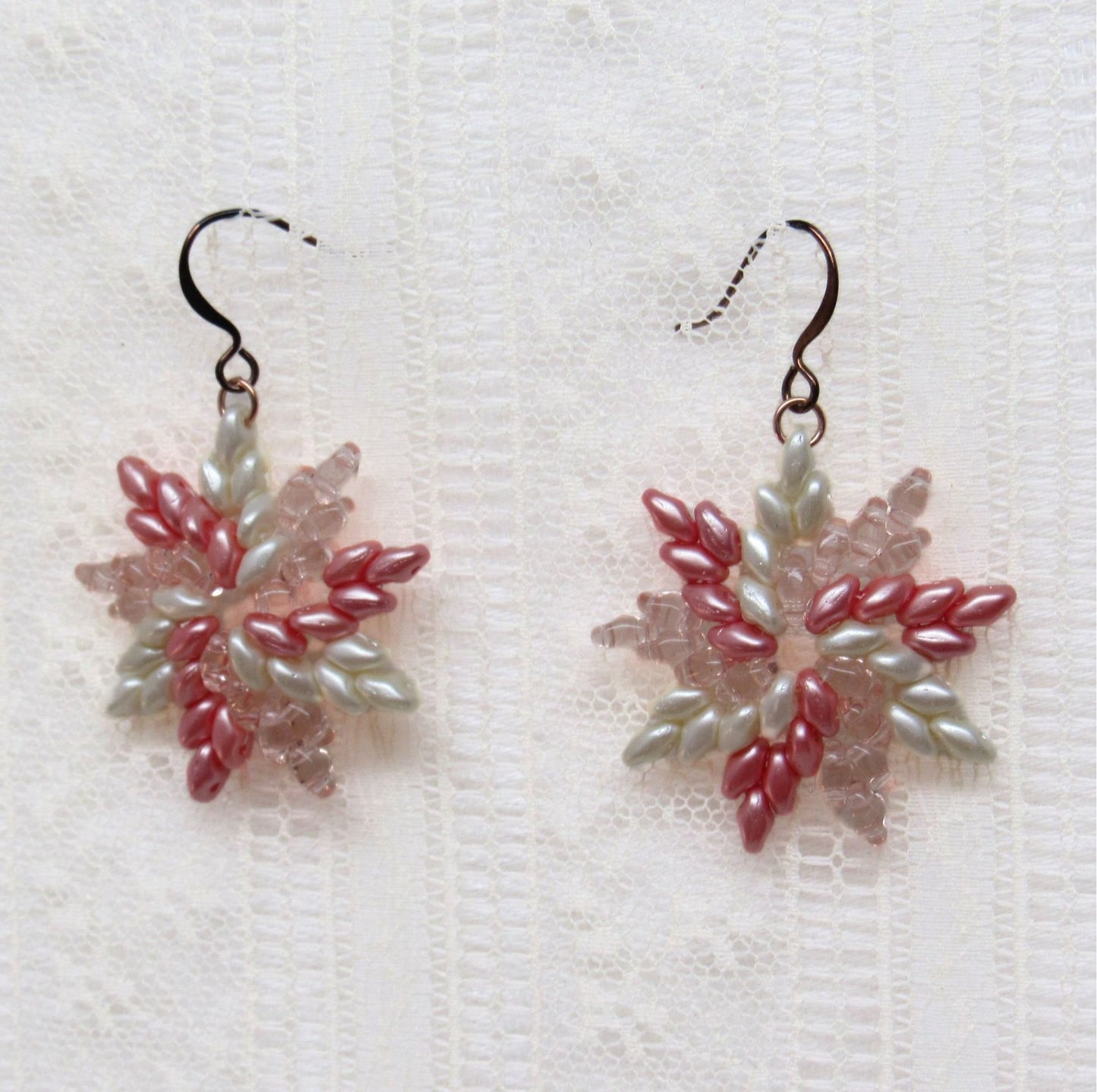 Beaded Spiral Earrings by Merry Beader - Dusty's Country Store