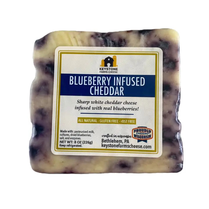 Keystone Farms Cheese Blueberry Infused Cheddar 9 OZ - Dusty's Country Store