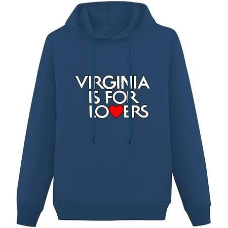 Virginia is For Lovers Dark Blue Hoodie - Dusty's Country Store