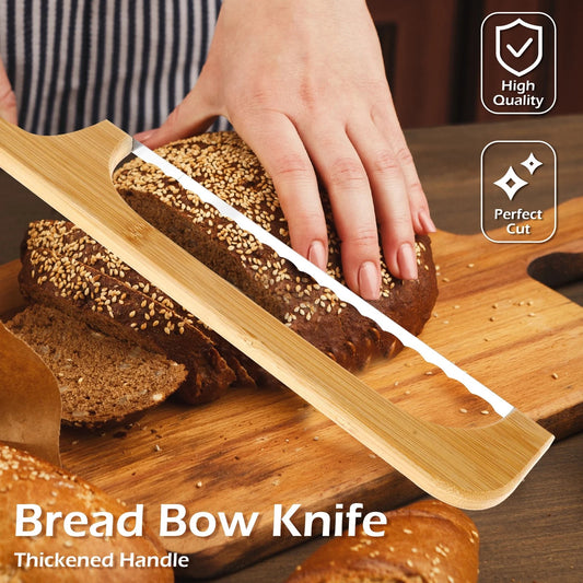 Serrated Bread Knife with Comfortable Wooden Handle - Dusty's Country Store