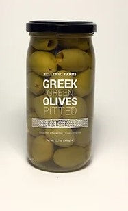 Hellenic Farms Greek Green Olives Pitted - Dusty's Country Store