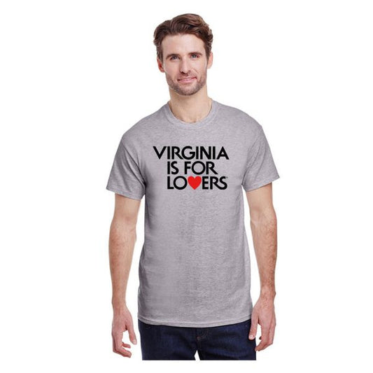 Virginia is for Lovers Grey T-Shirt - Dusty's Country Store