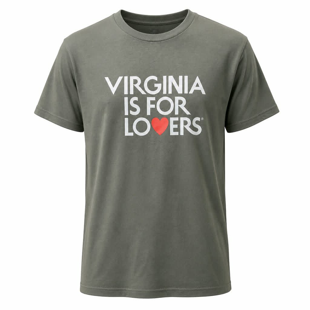 Virginia is For Lovers Military Green T-Shirt - Dusty's Country Store