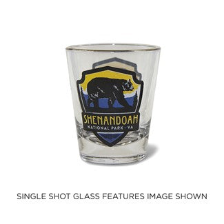 SHENANDOAH BEAR EMBLEM SHOT GLASSES - Dusty's Country Store