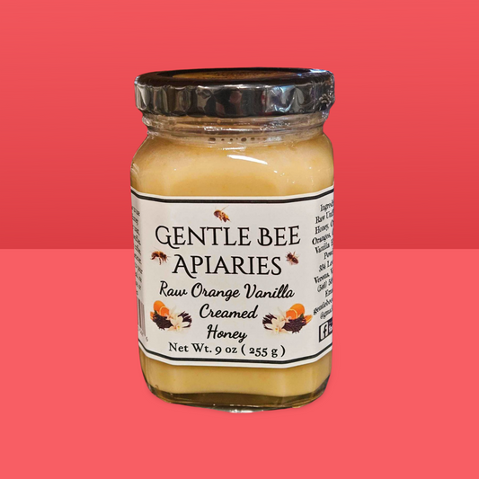 Gentle Bee Apiaries Raw Orange Vanilla Creamed Honey 9OZ - Dusty's Country Store