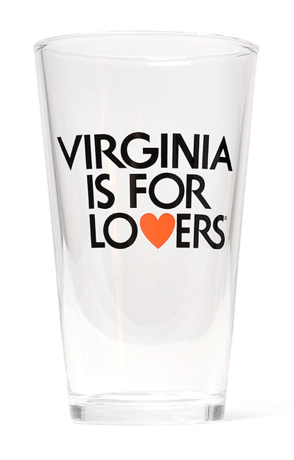 Virginia is For Lovers 16oz Pint Glass - Dusty's Country Store