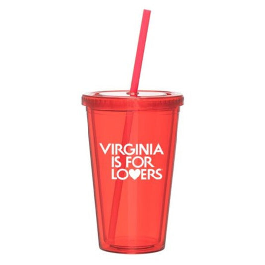 Virginia is For Lovers Red Tumbler 16 OZ