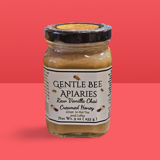 Gentle Bee Apiaries Raw Vanilla Chai Creamed Honey 9OZ - Dusty's Country Store