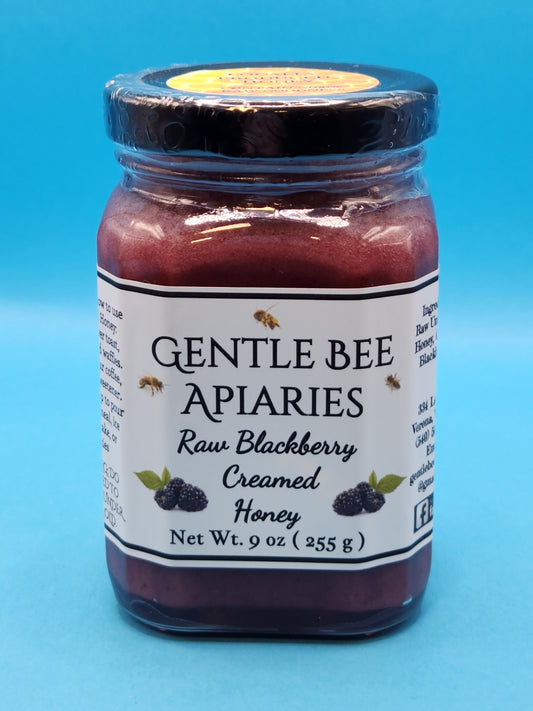 Gentle Bee Apiaries Raw Blackberry Creamed Honey 9OZ - Dusty's Country Store