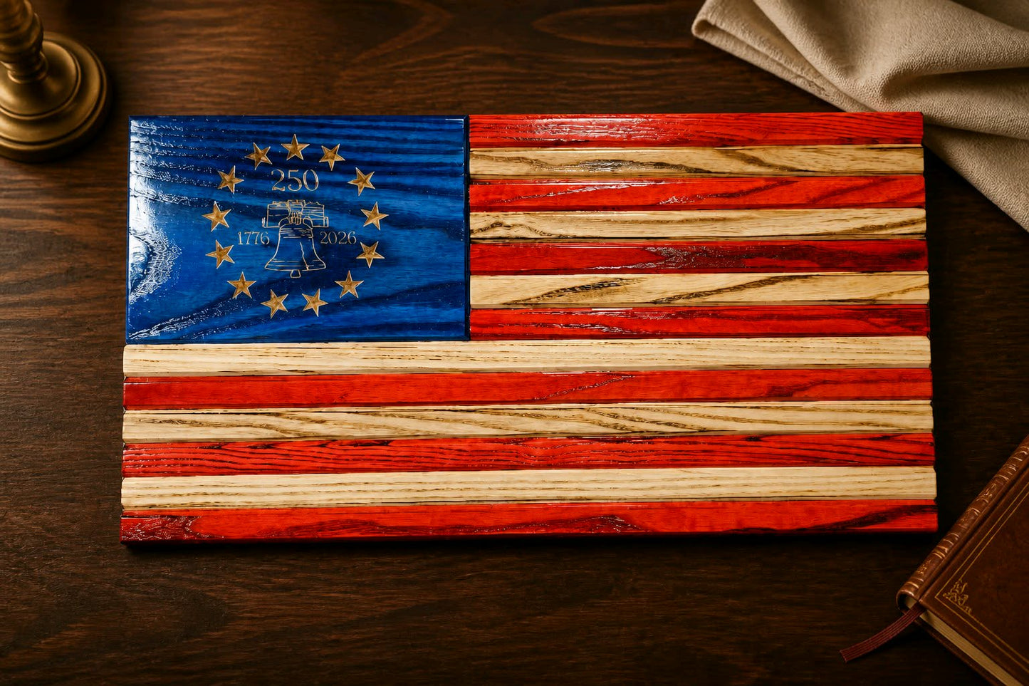 250 Handmade Wooden Flags - Veteran Made - Dusty's Country Store