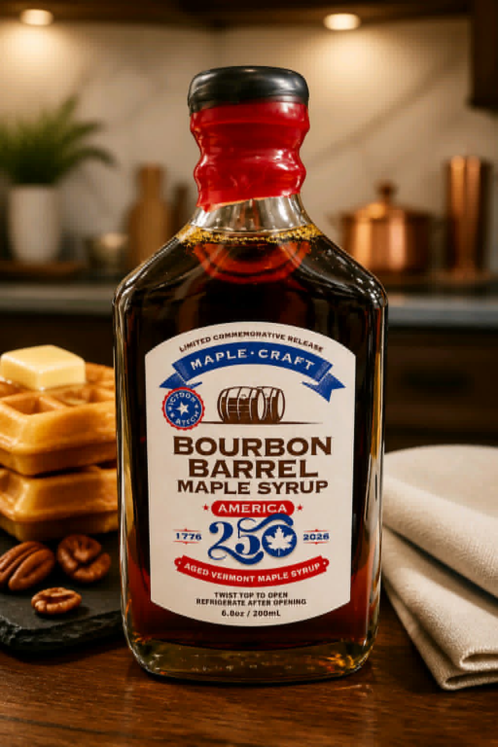 America 250 Victory Batch - Bourbon Barrel Aged Maple Craft Syrup - Dusty's Country Store