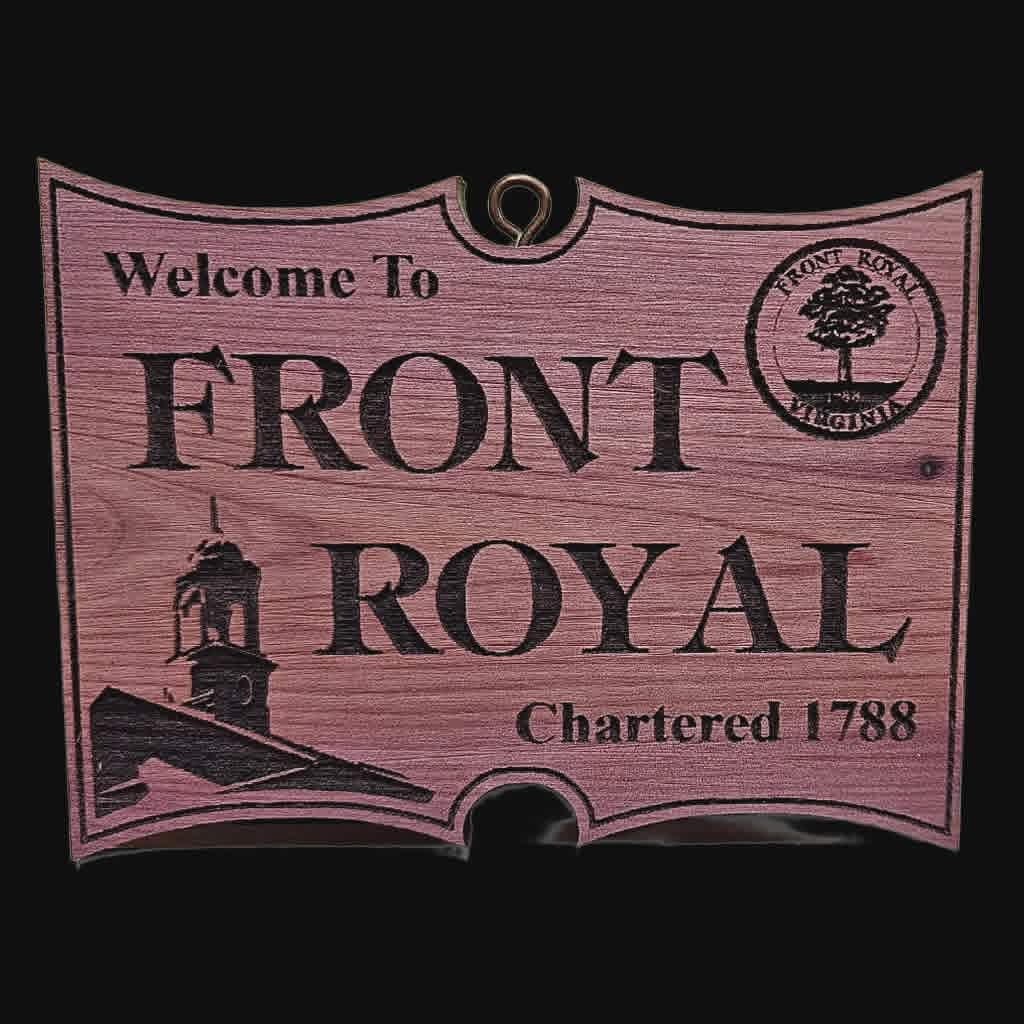 Front Royal Cedar Wood Ornament - Dusty's Country Store
