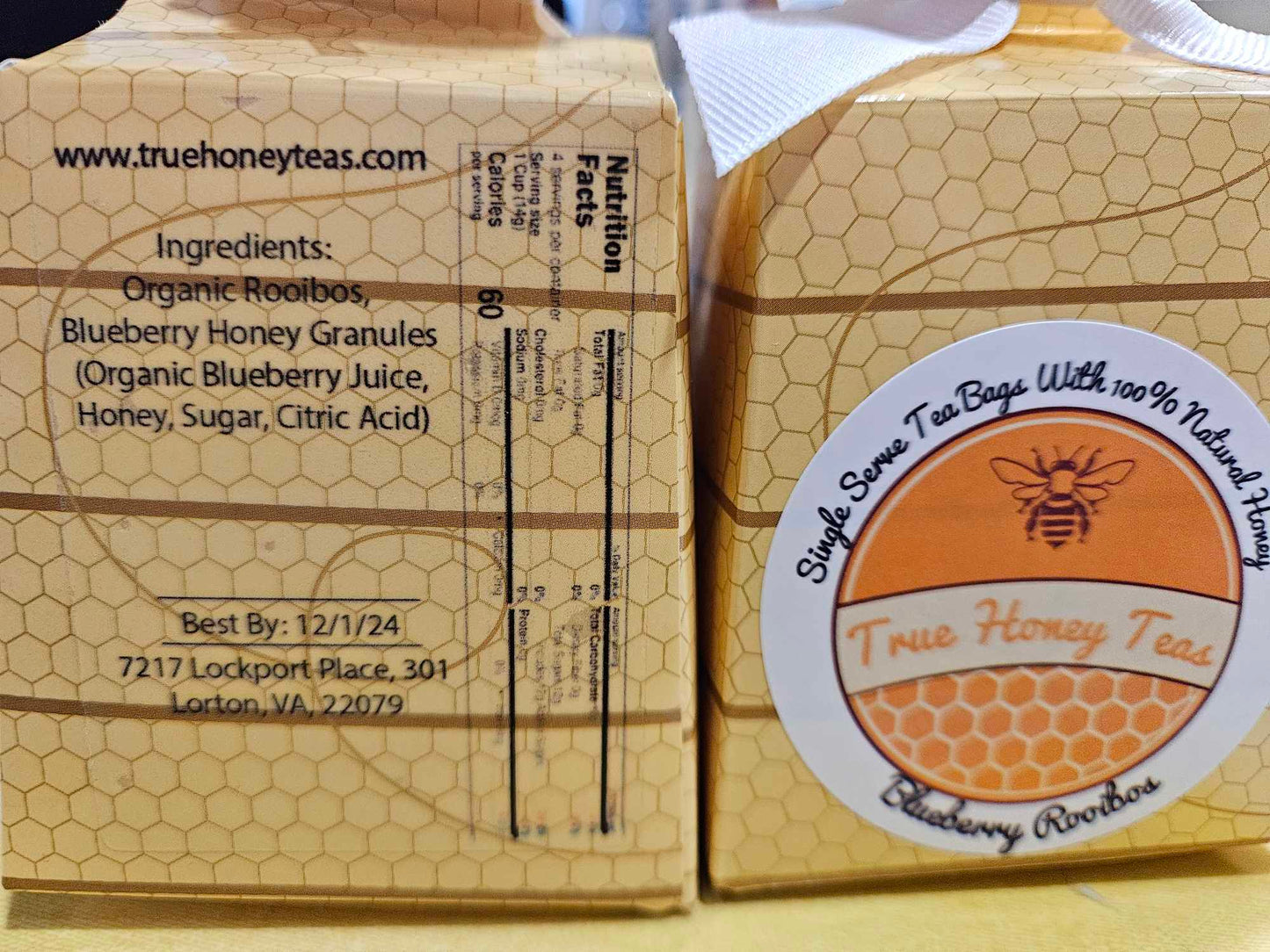 True Honey Teas | Blueberry Rooibos Gift Bee Box - Dusty's Country Store