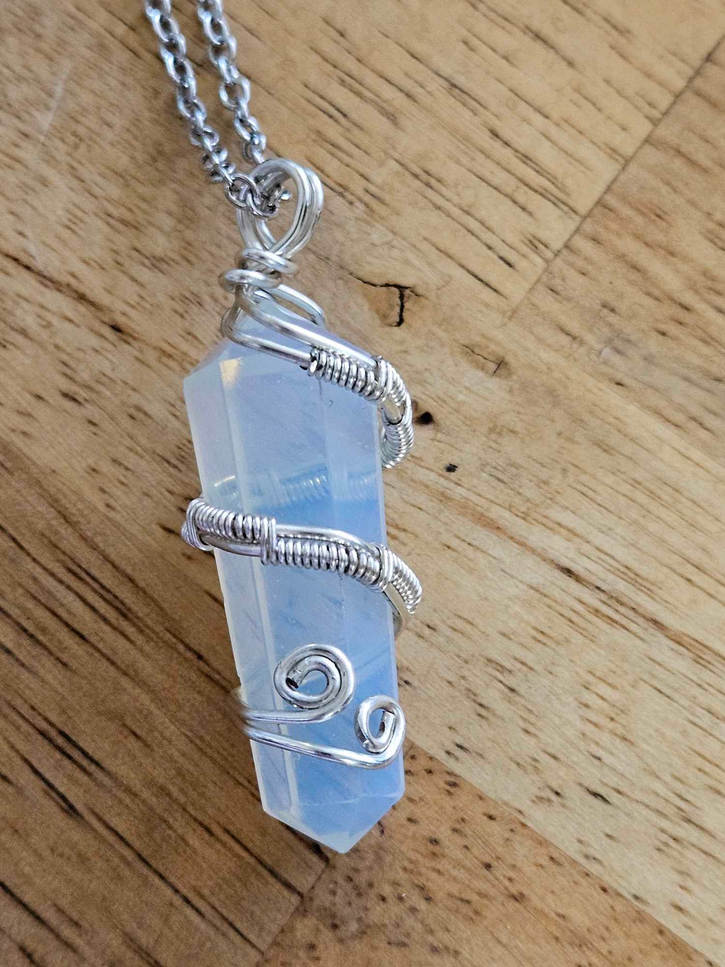 Hand Wired Natural Crystal Necklaces