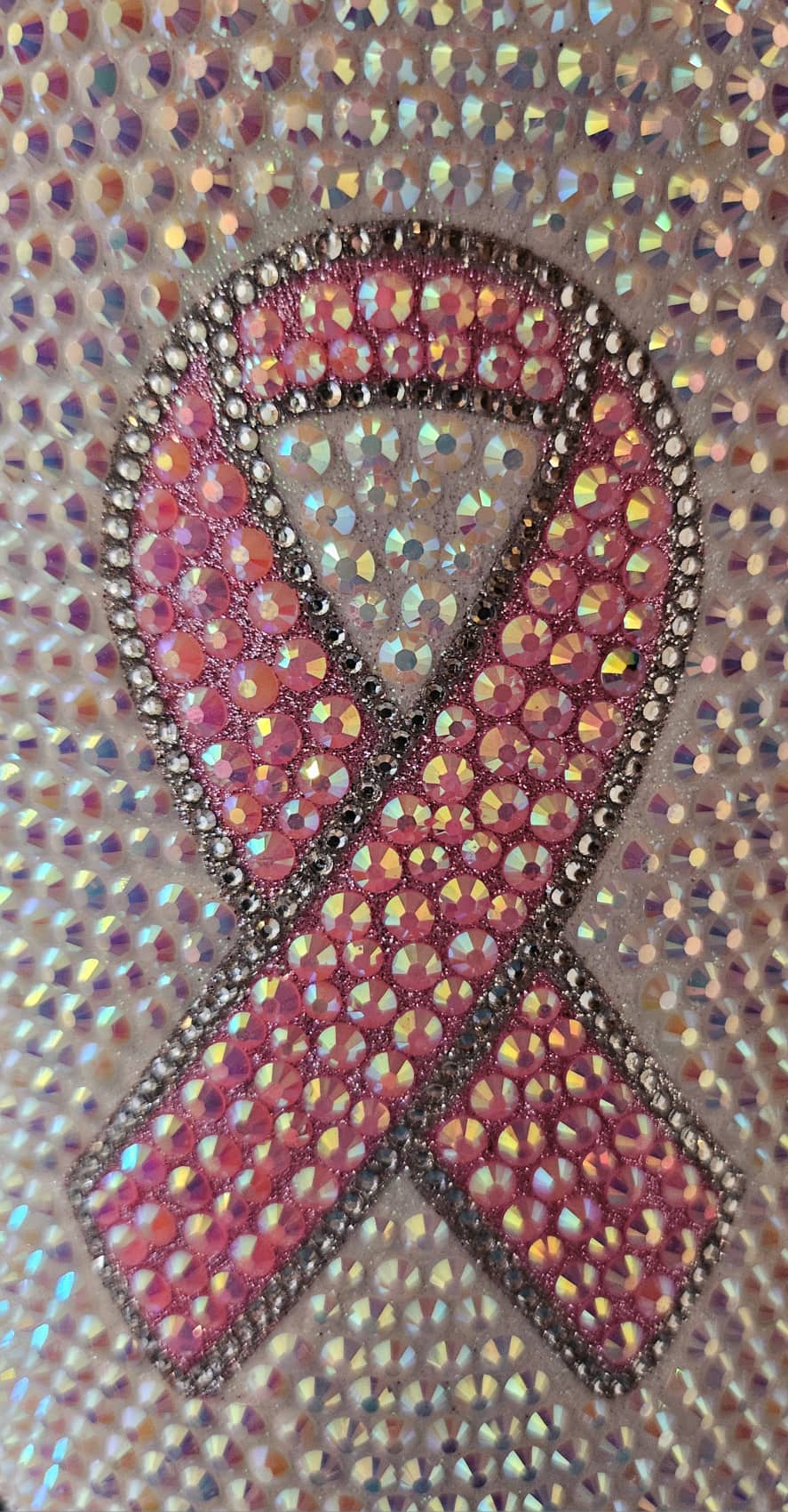 Cancer Ribbon Rhinestone Handmade Breast Cancer Ribbon Rhinestone Tumbler 40 OZ – Dusty's ...