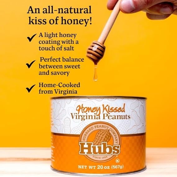 Hubs Honey Kissed Virginia Peanuts 12 OZ - Dusty's Country Store