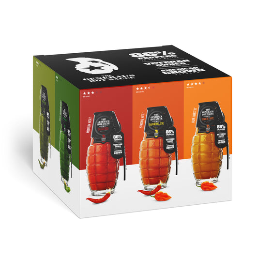 6 Pack General Hot Sauce - Dusty's Country Store