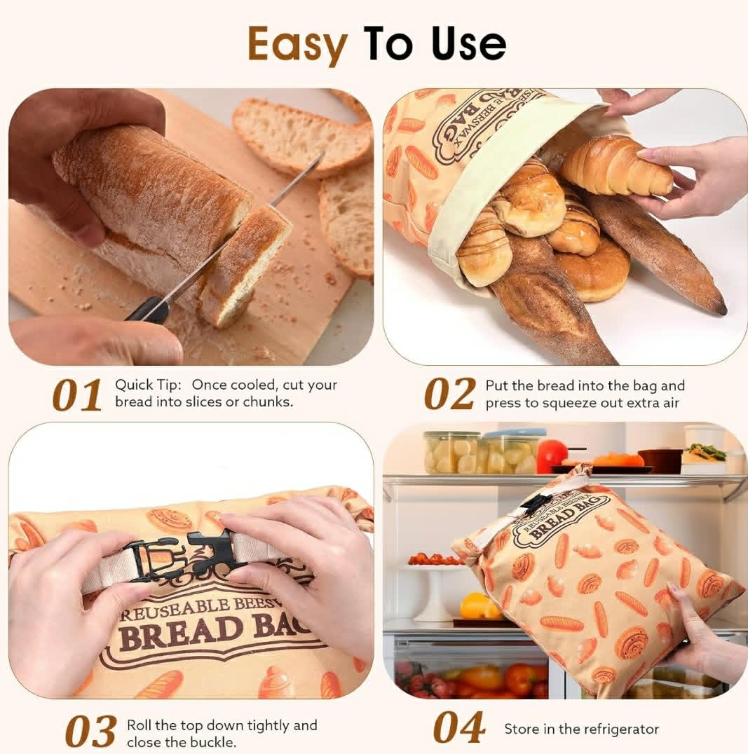 Beeswax Bread Bags For Sourdough And Homemade Bread - Dusty's Country Store