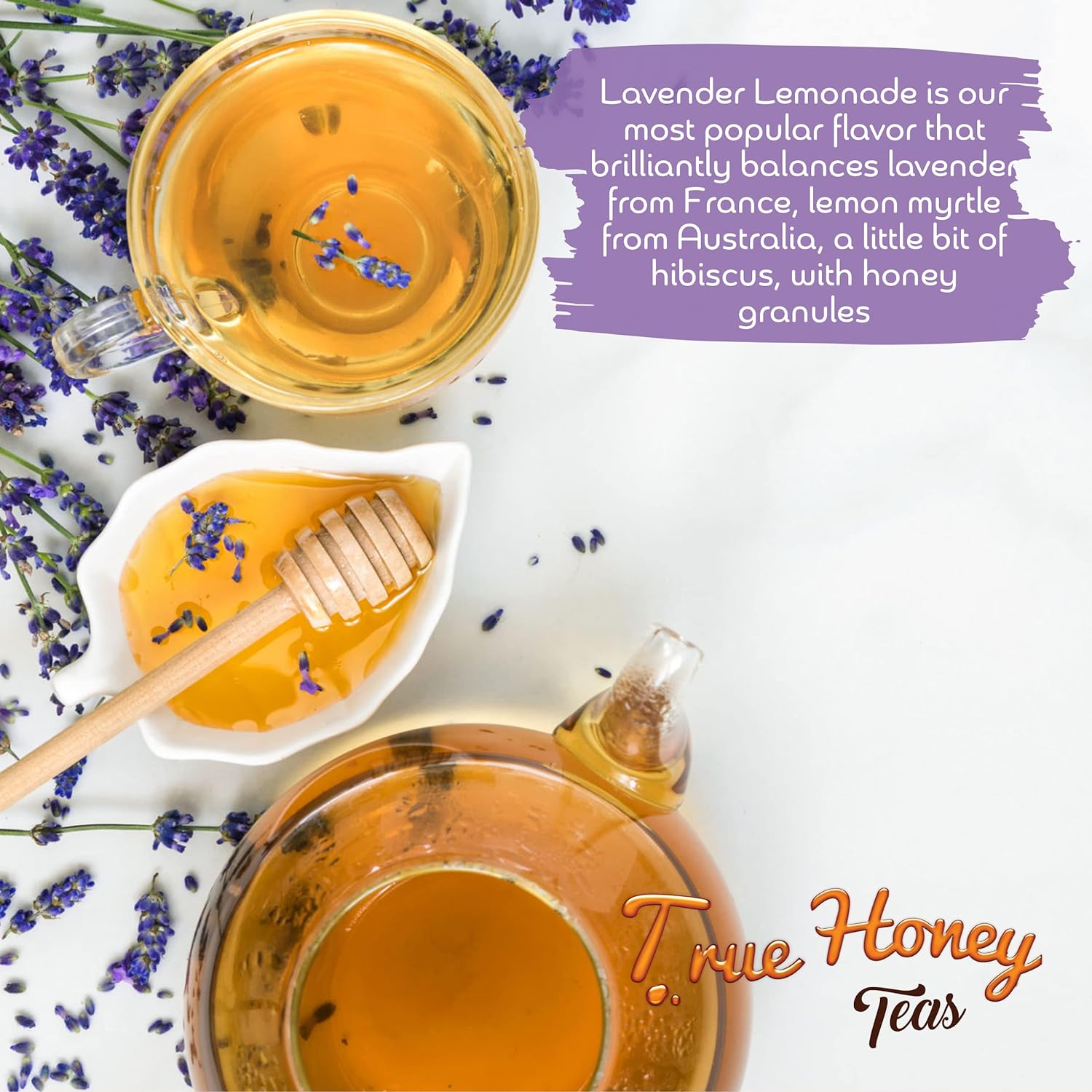True Honey Teas | Lavender Lemonade Gift Bee Box - Dusty's Country Store
