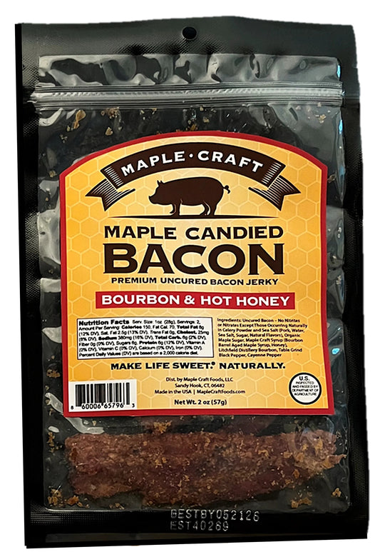 Maple Candied Bourbon & Hot Honey Bacon Jerky - Dusty's Country Store
