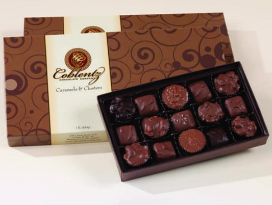 Chocolate Caramels & Clusters - Gift Box