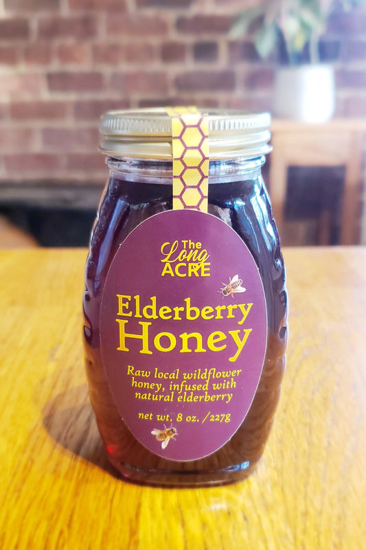 Long Acre Elderberry Honey 8 OZ