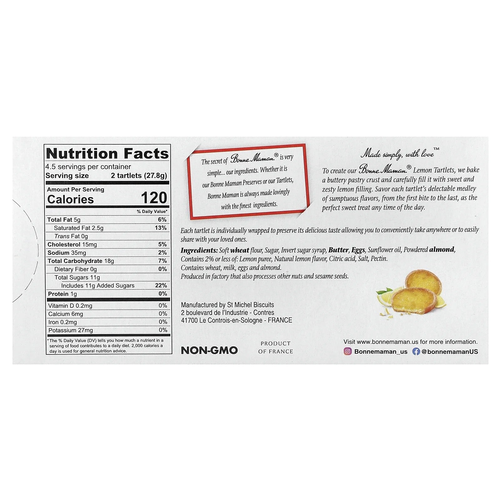 Bonne Maman Lemon Tartlets - Dusty's Country Store