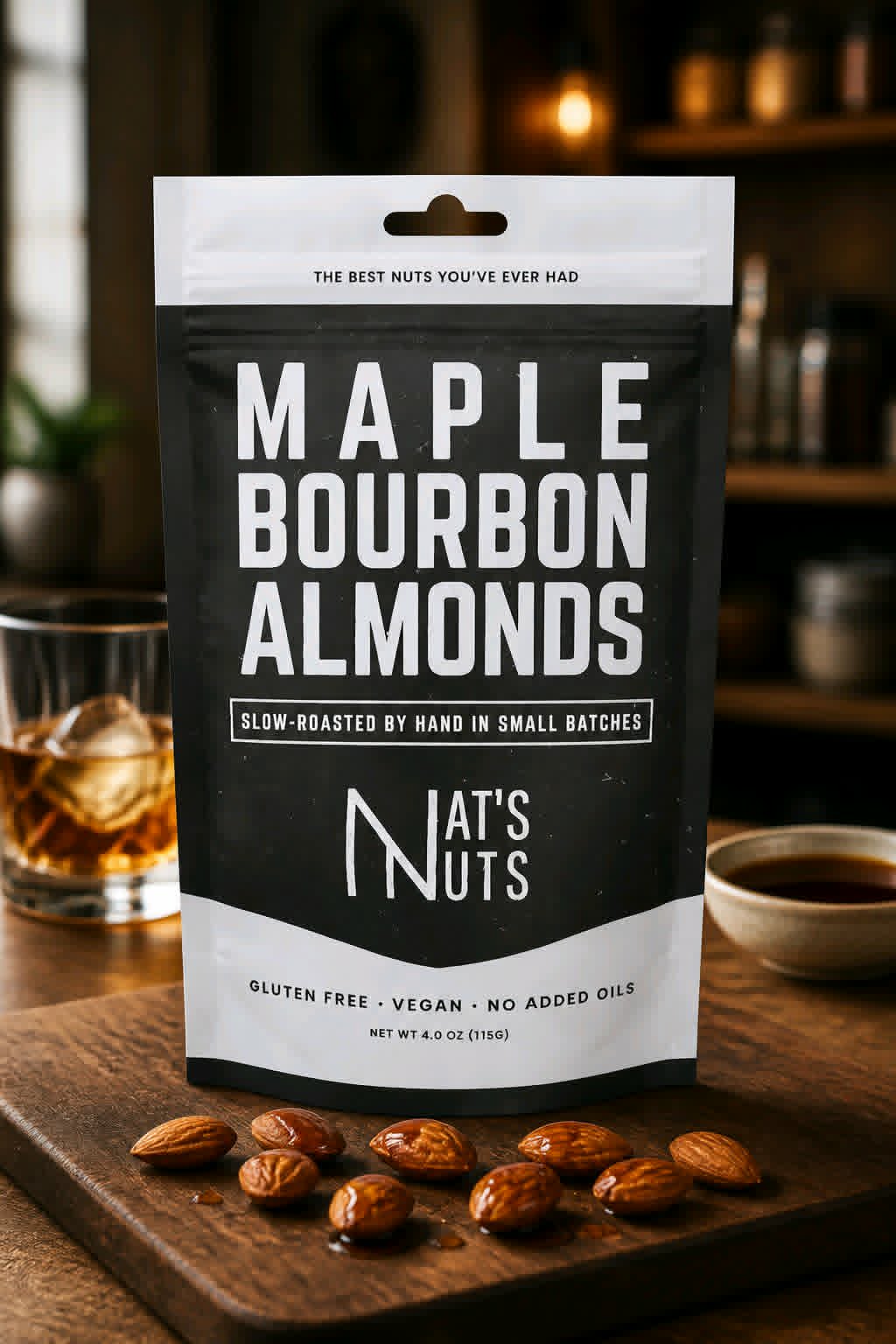 Maple Bourbon Almonds - Dusty's Country Store