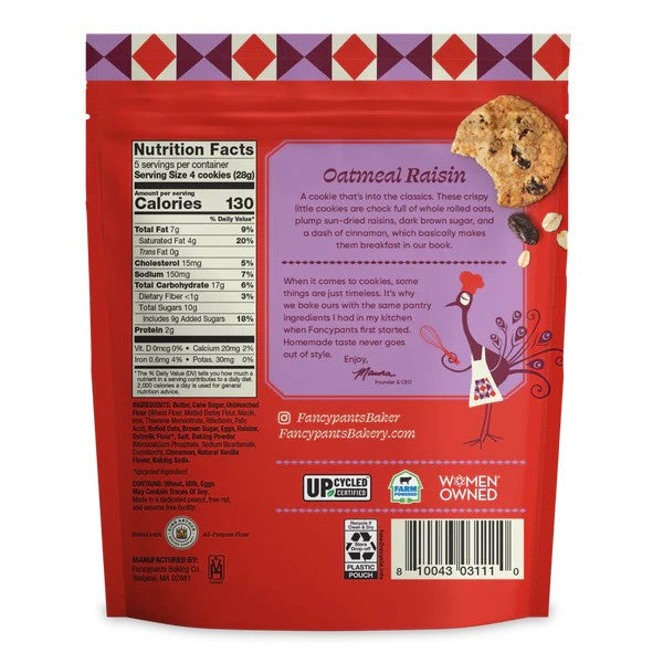Fancypants Oatmeal Raisin Cookies - Dusty's Country Store