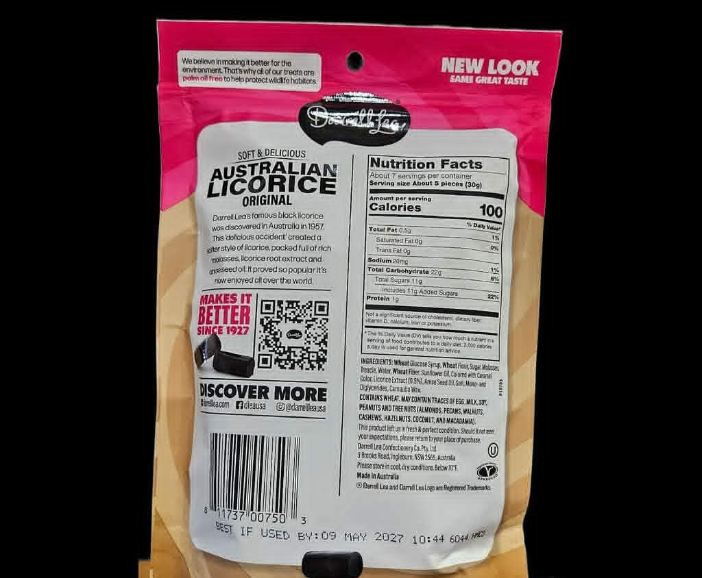 Darrell Lea Black Liquorice - Dusty's Country Store
