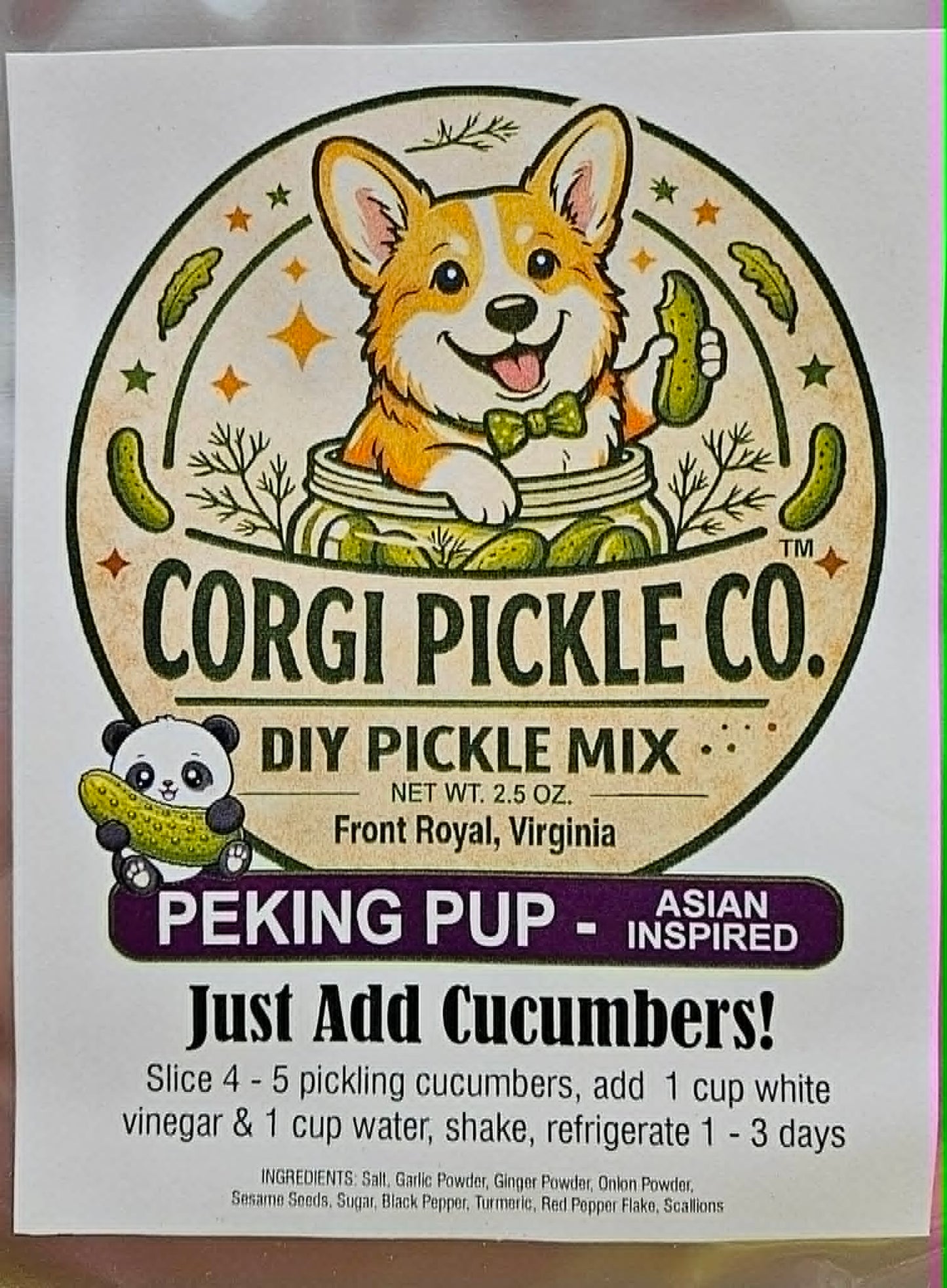 Corgi Pickle Co - DIY Pickle Kit - Dusty's Country Store