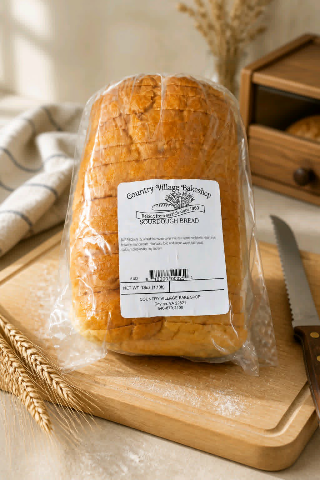 White Sliced Soft Sourdough Bread - Dusty's Country Store