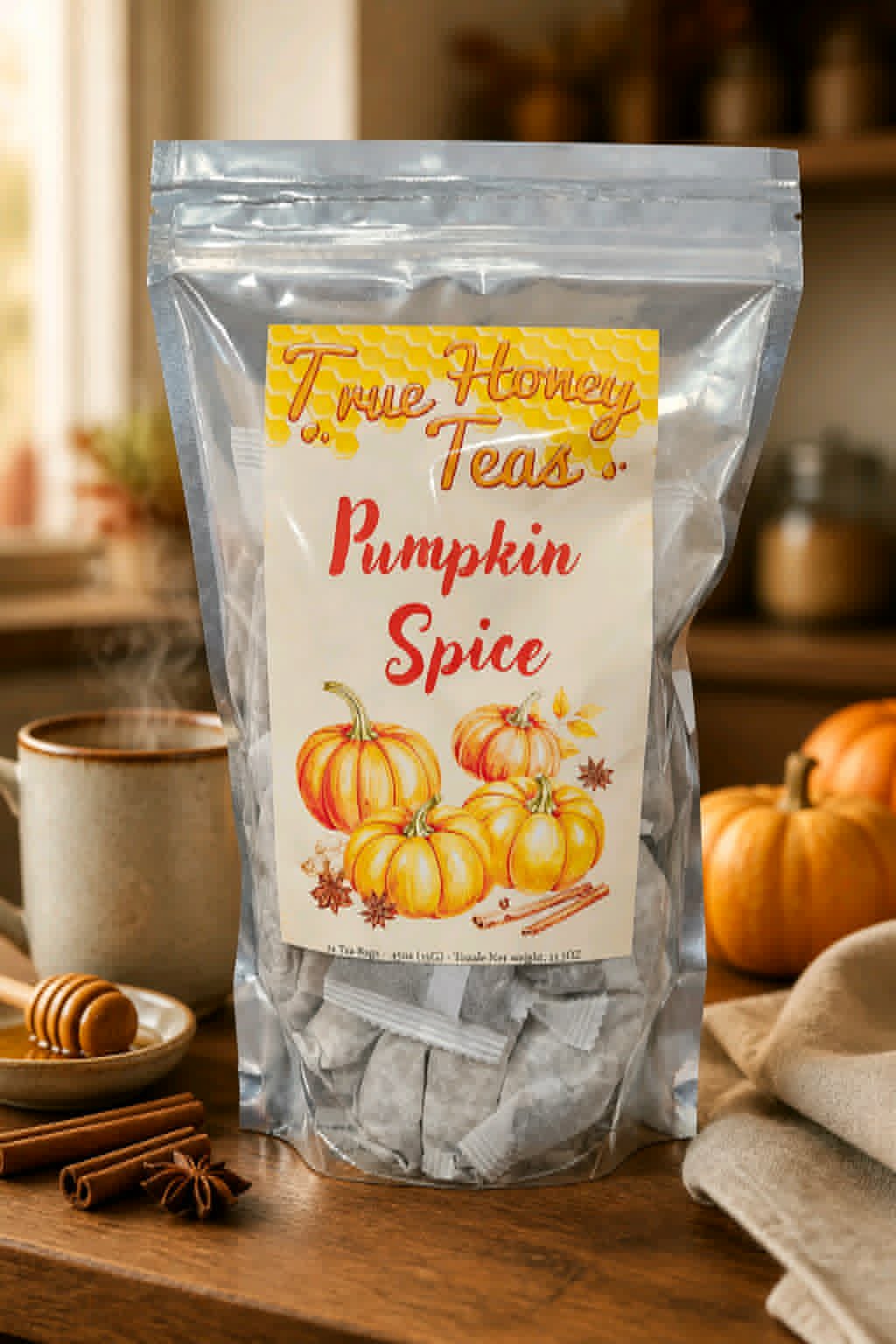 True Honey Tea - Pumpkin Spice Tea - Dusty's Country Store