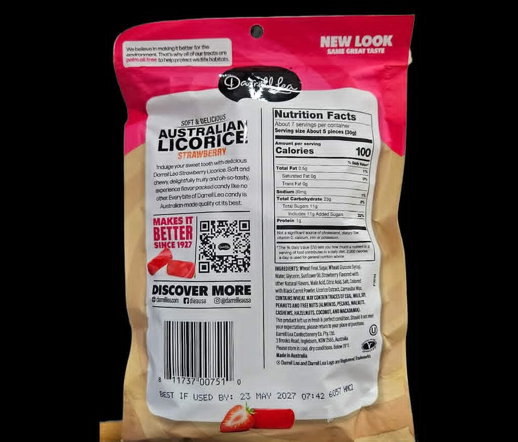 Darrell Lea Strawberry Licorice - Dusty's Country Store