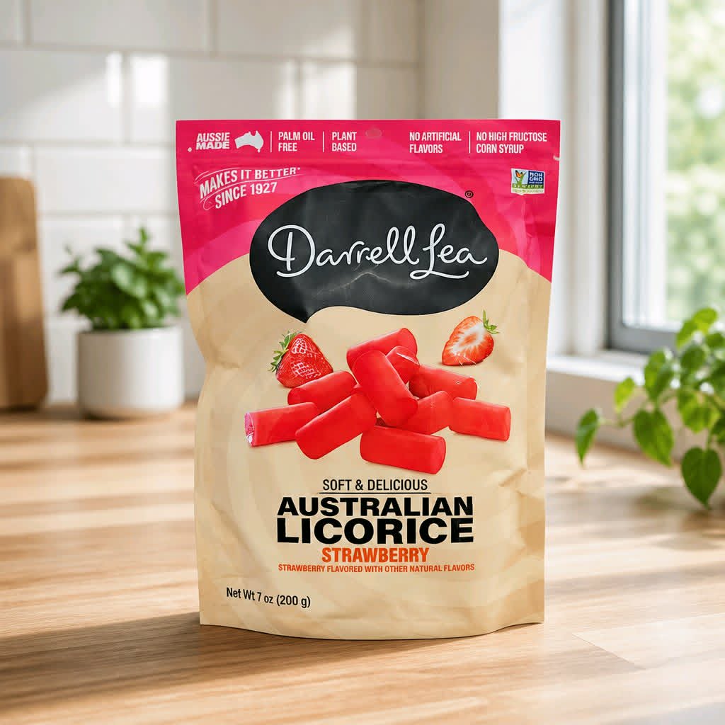Darrell Lea Strawberry Licorice - Dusty's Country Store