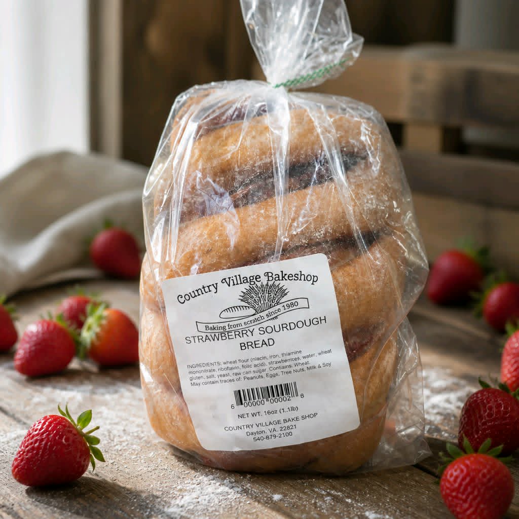 Strawberry Sourdough Bread Loaf - Dusty's Country Store
