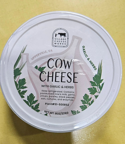 Cow Cheese with Garlic & Herbs - Dusty's Country Store