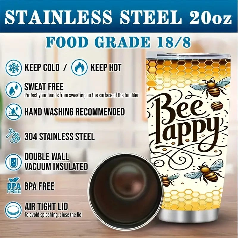 "Bee Series" Double-Wall Stainless Steel Tumblers - Dusty's Country Store