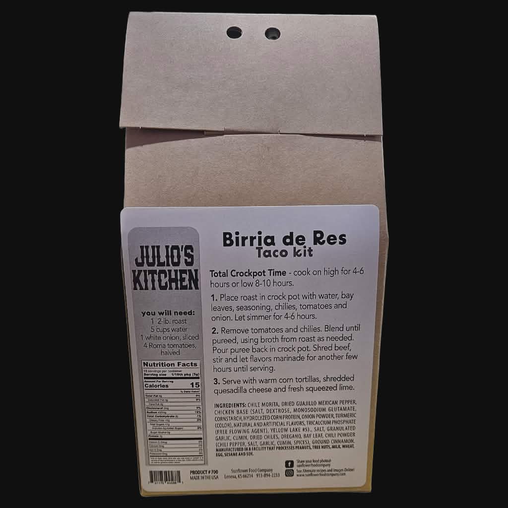 Julio's Kitchen Birria de Res Taco Kit - Dusty's Country Store
